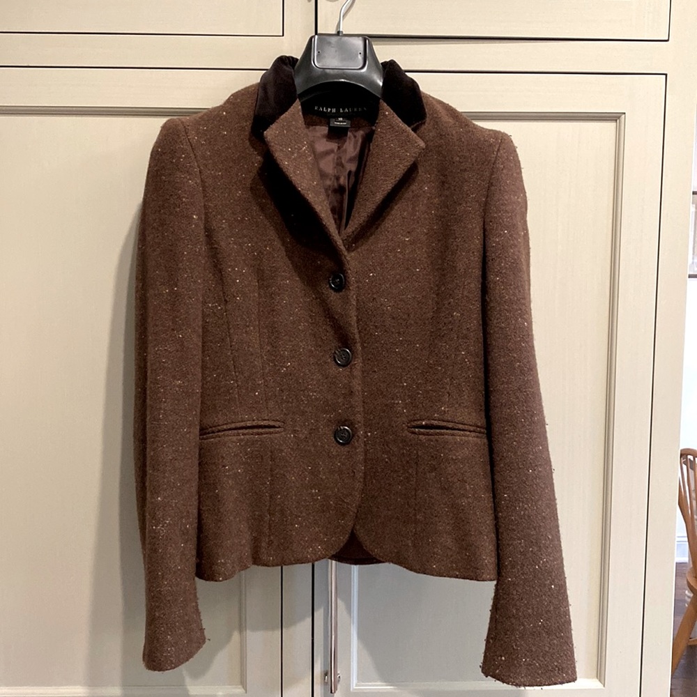 Ralph Lauren Brown Riding-style Jacket Vintage Black Label